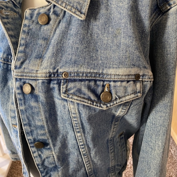 Liz Claiborne Authentic Classic Denim jacket 100% cotton M - Picture 7 of 15